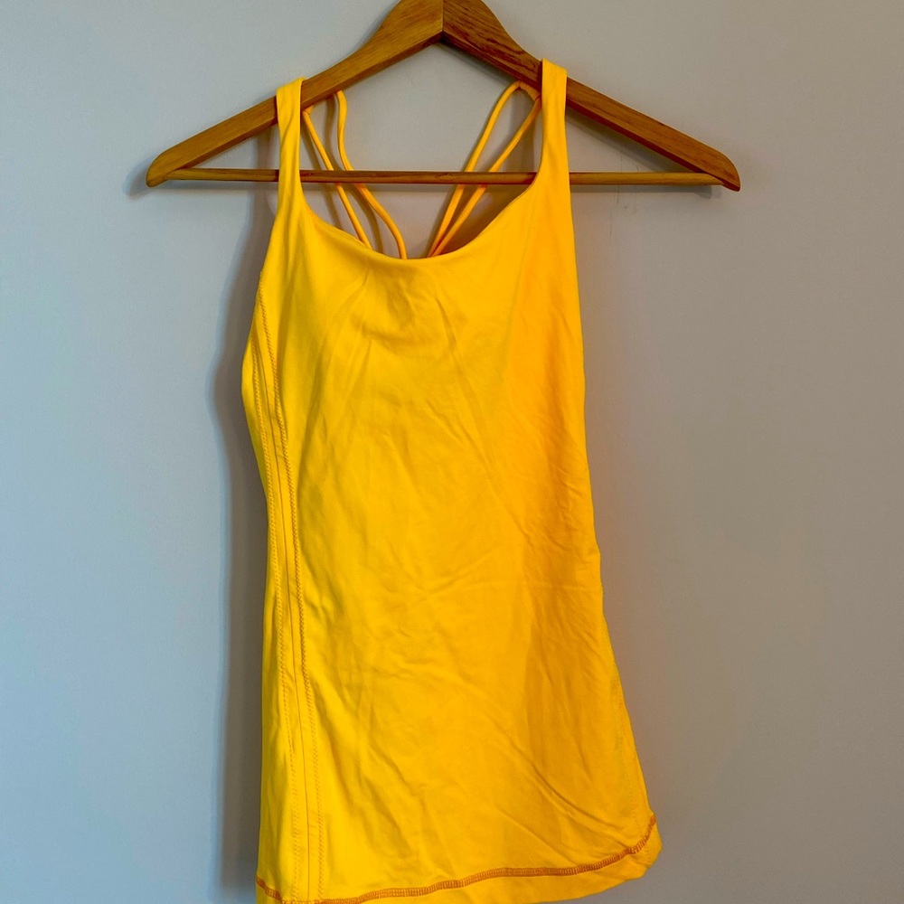 Lululemon Tank yellow size 6 never worn